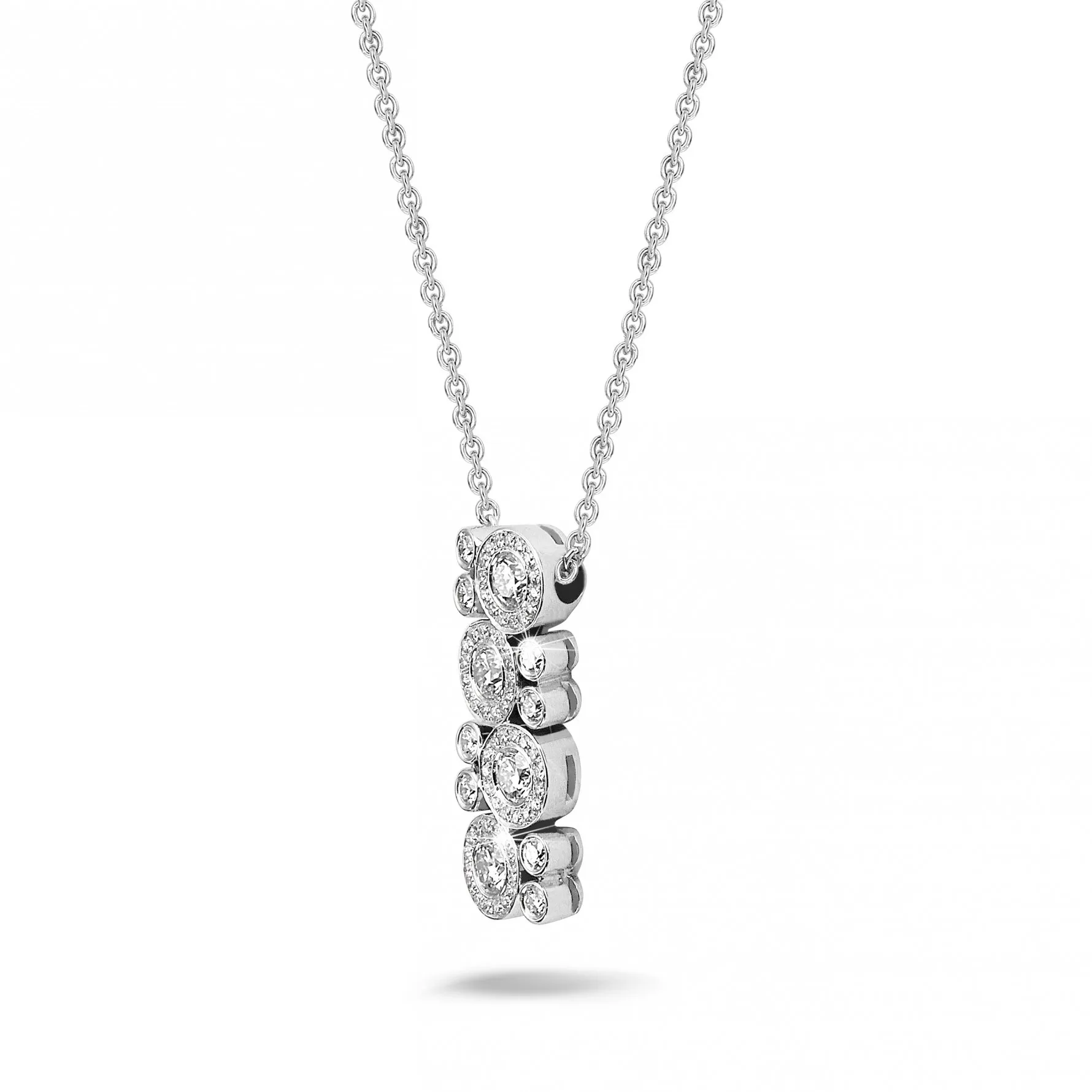 1.20 quilates gargantilla diamante en platino 