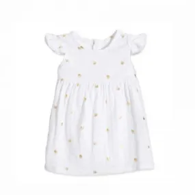 Aden Anais. Vestido Metallic Gold Water Dot.