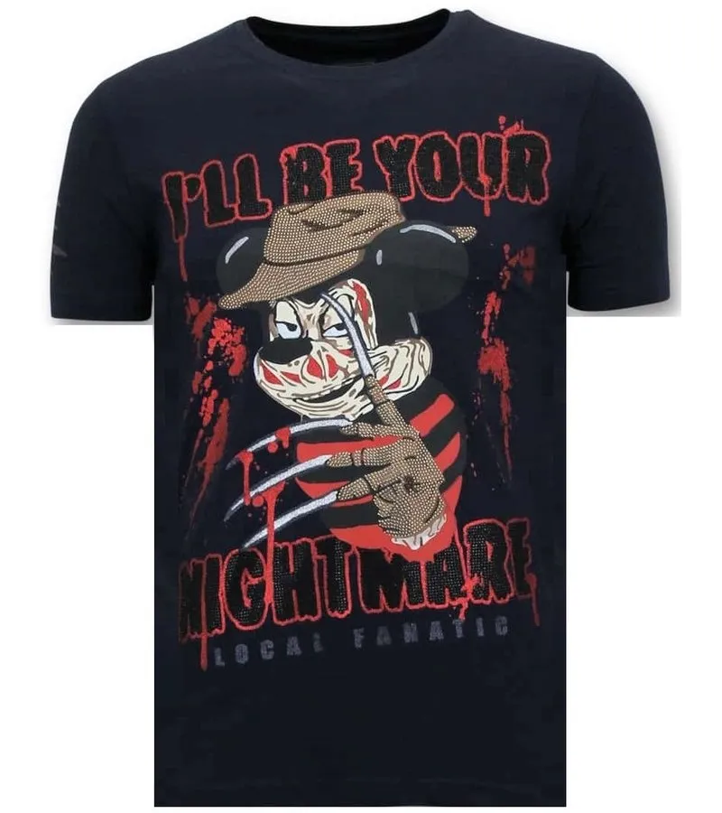 Aguantarse Hombres camiseta - Freddy Krueger - Azul