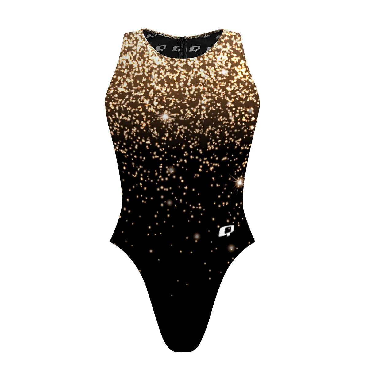 ALL THAT GLITTERS  WOMEN WATERPOLO SWIMSUIT CHEEKY CUT