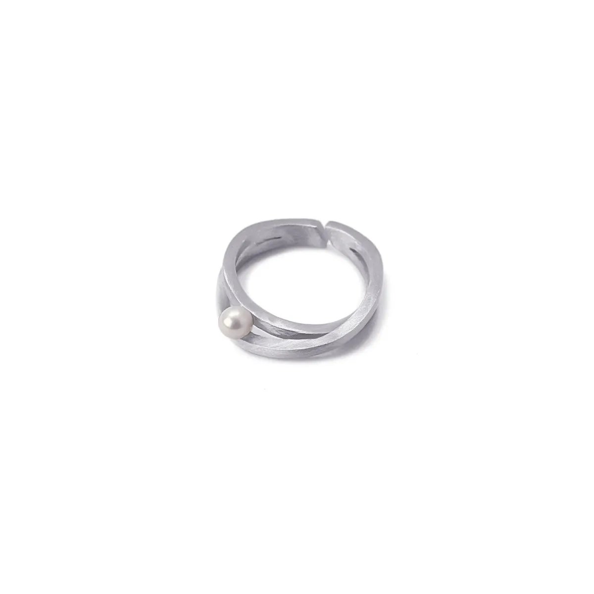 Anartxy Anillo Acero Diamantado Perla - ANARTXY