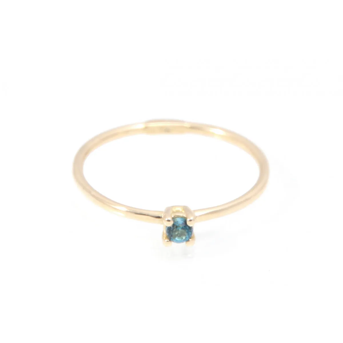 Anillo Oro 18k Topacio Azul