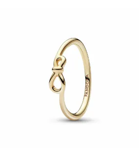 Anillo Pandora Baño Oro Nudo Infinito - 168898C00