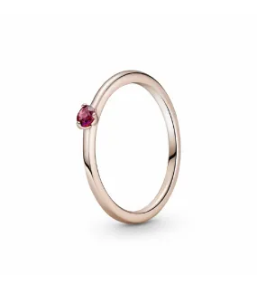 Anillo Pandora Rose Solitario Rojo - 189259C01