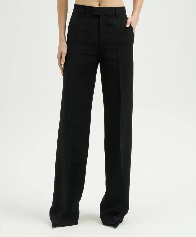 Ann Demeulemeester Maaike black pants with braid