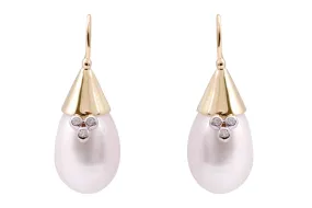 Aretes  AFRODITA - Oro 18k combinado