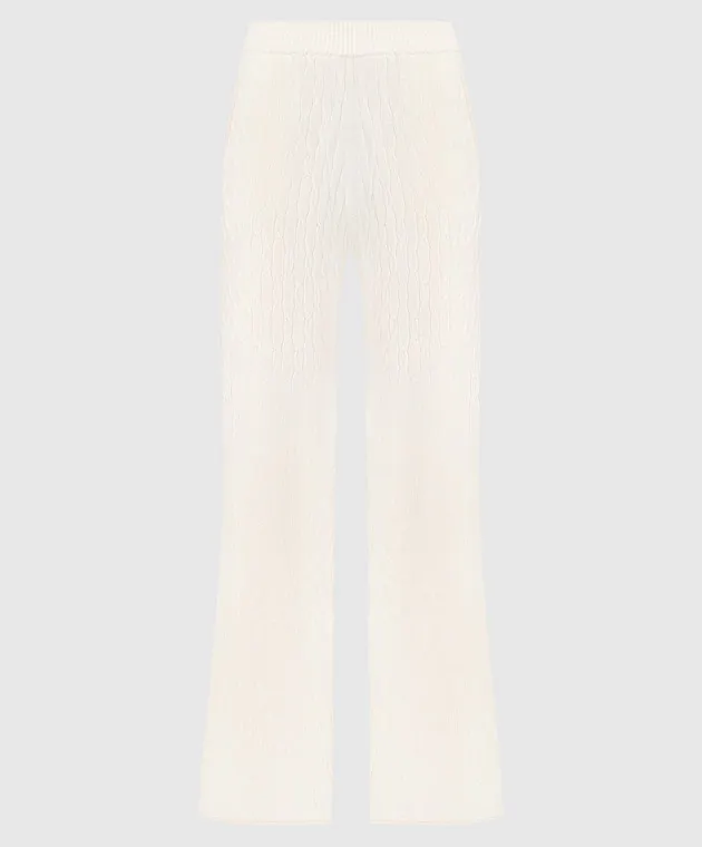 Ballantyne Beige pants in a textured pattern