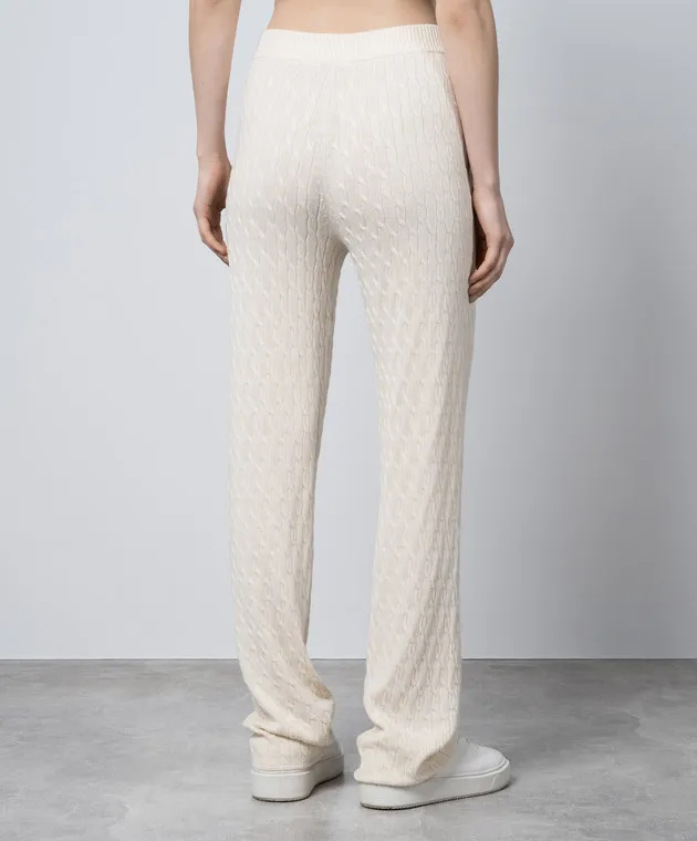 Ballantyne Beige pants in a textured pattern