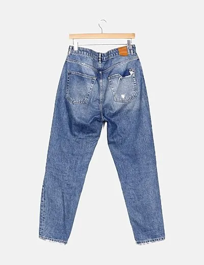 Bershka Jeans denim rotos