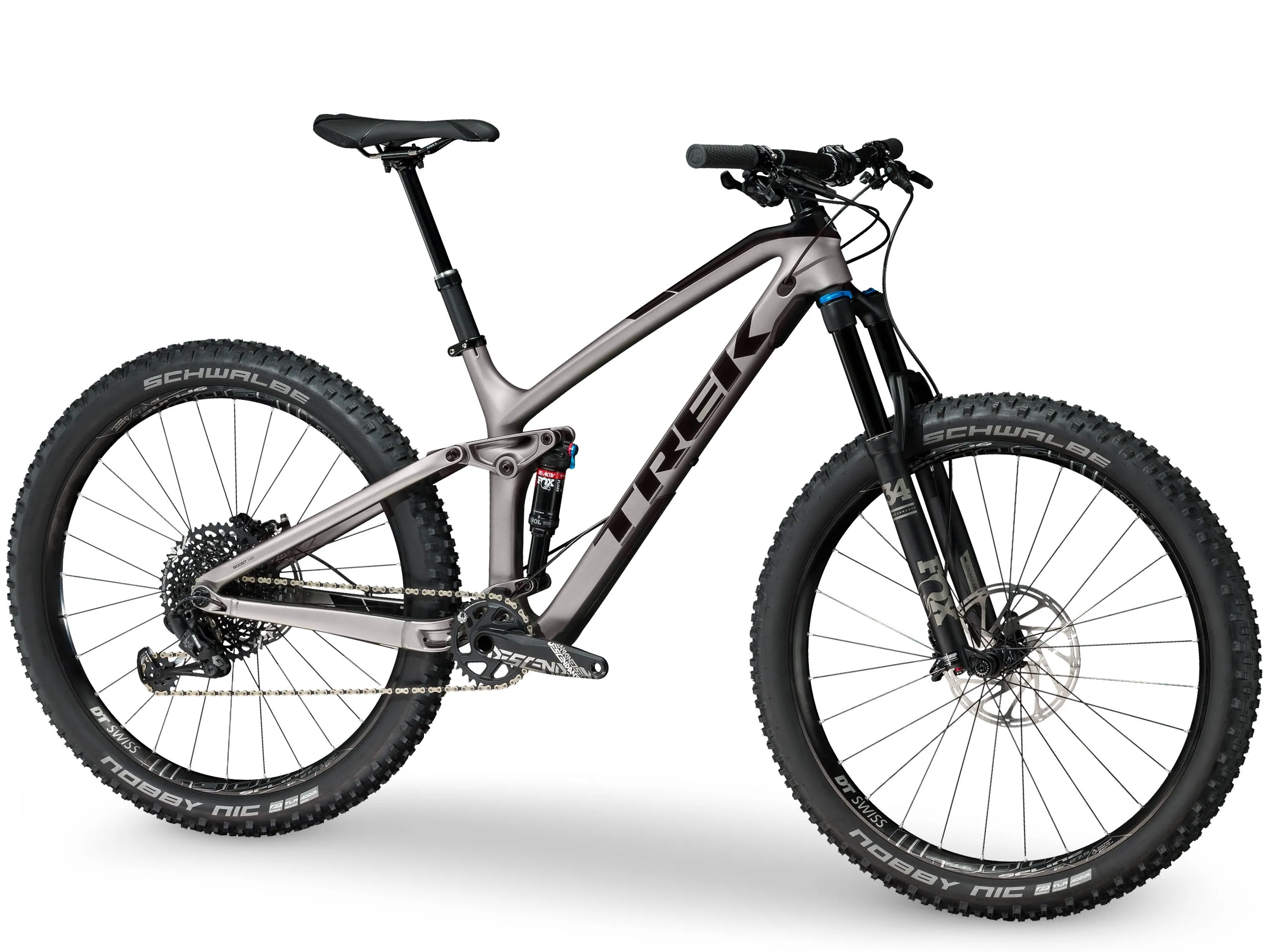 Bicicleta MTB Trek Trail Fuel EX EAG 9.8 Plata 2018