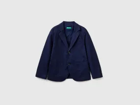 Blazer de algodón elástico