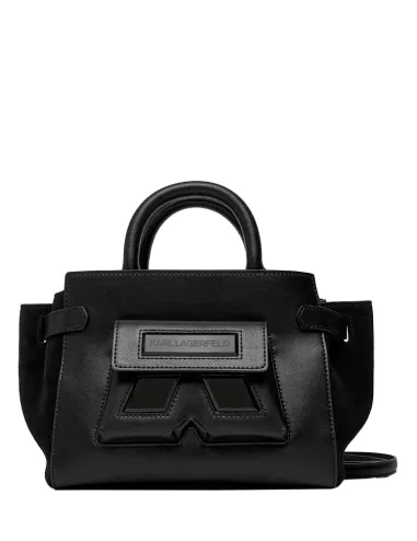 Bolso de piel negra K/Essential