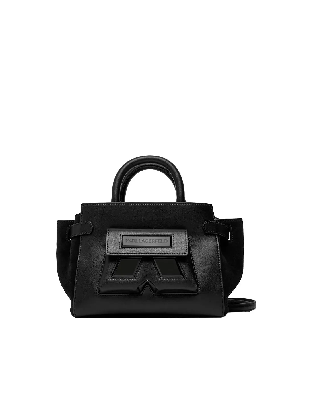 Bolso de piel negra K/Essential