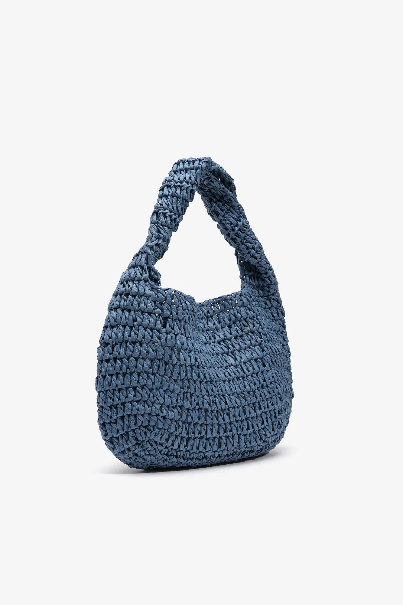 Bolso Hobo Efecto Paja