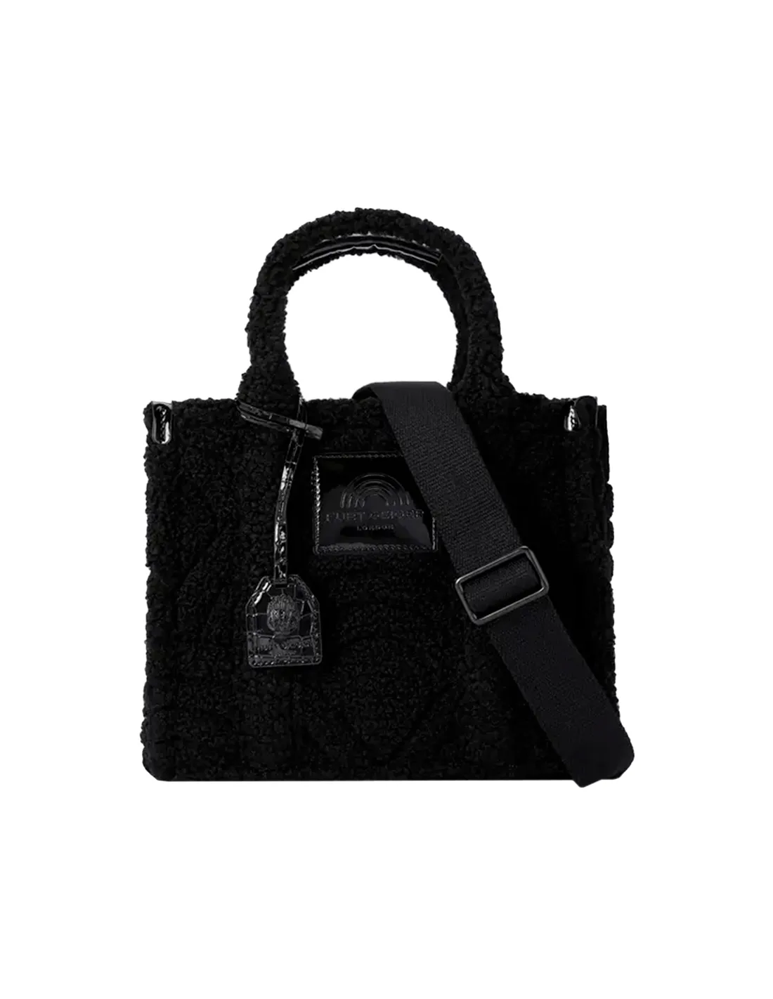 Bolso tote negro Teddy pequeño