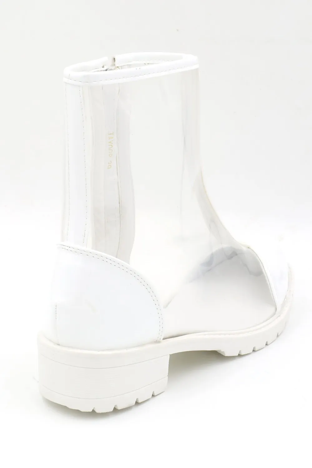 Botas blancas transparentes