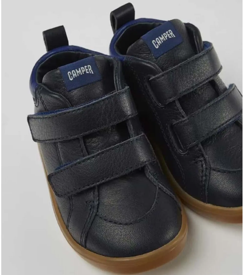 BOTAS CAMPER PURSUIT PARA NIÑOS PIEL AZUL MARINO