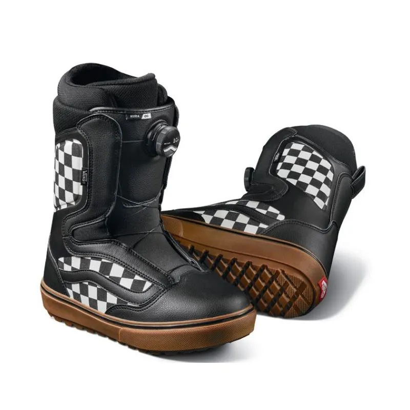 Botas snowboard Vans Aura OG (Checkerboard Black/gum) hombre