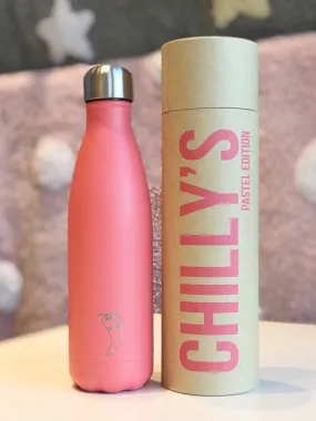 Botella Chillys Coral Pastel. 500 ml.