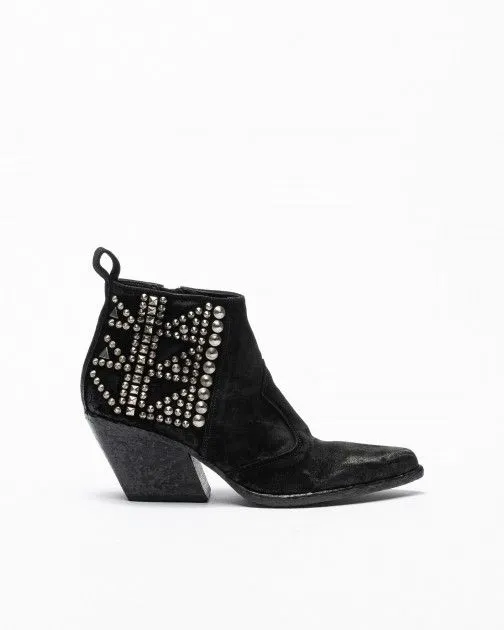 Botins texanos Elena Iachi E3392 Negro