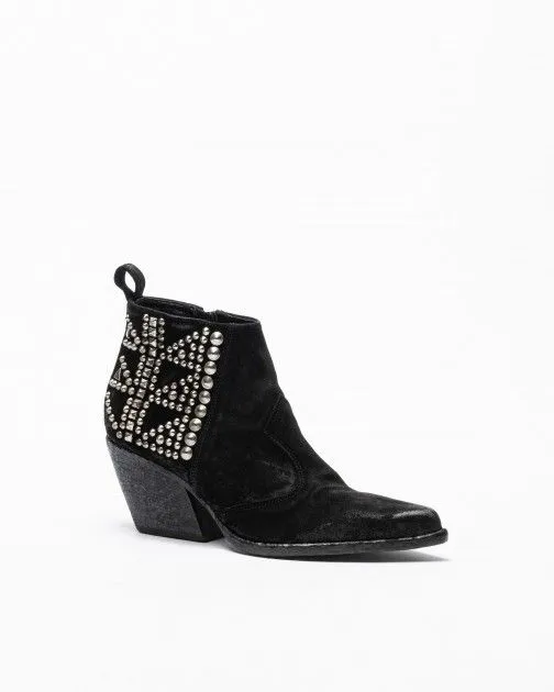 Botins texanos Elena Iachi E3392 Negro