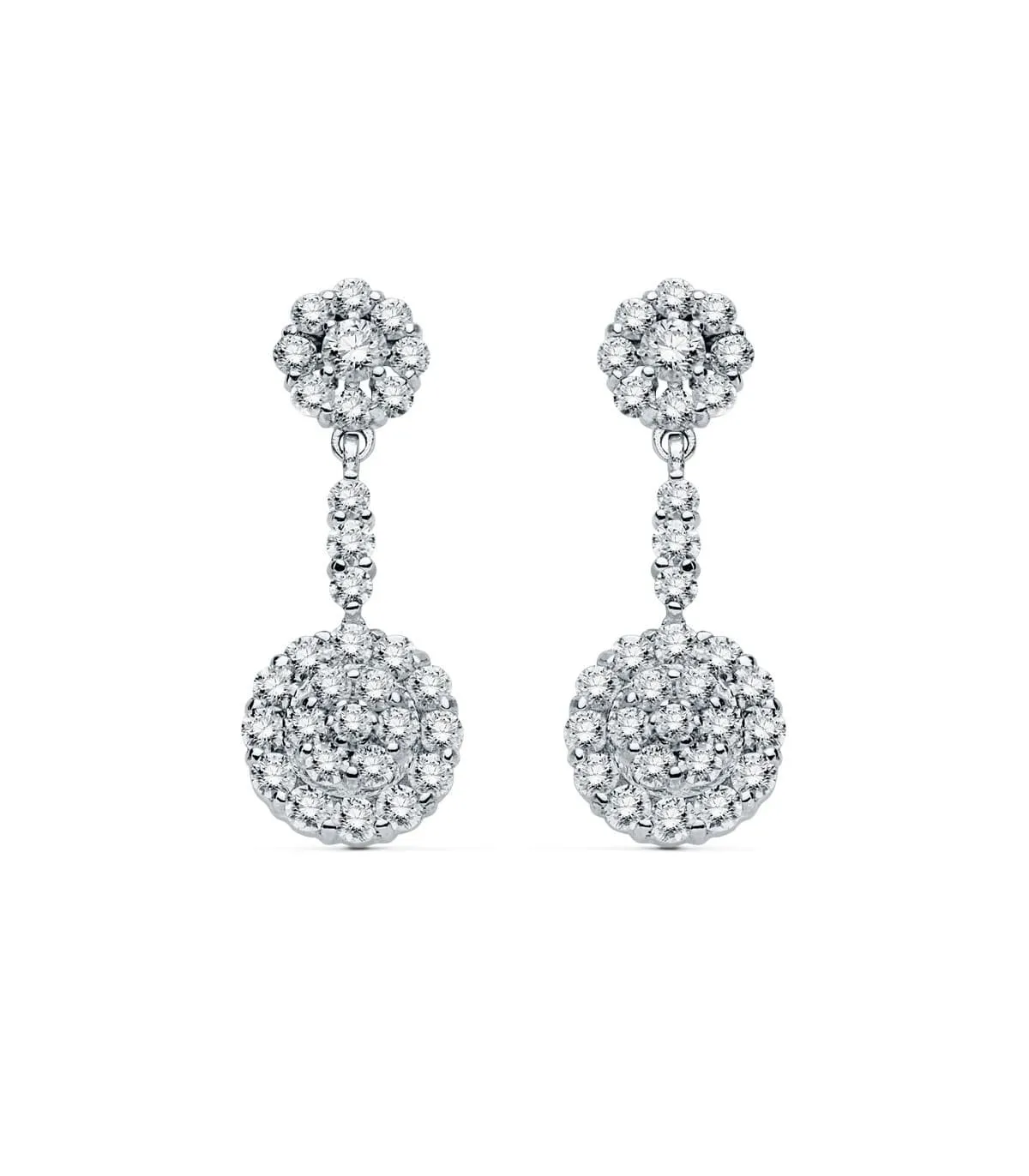 Boucles d'oreilles mariage Lady Wendy Or blanc 18k