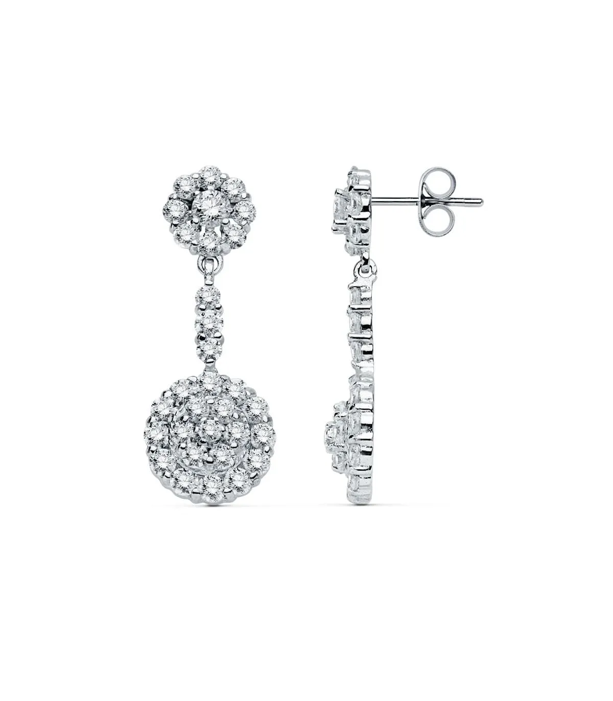 Boucles d'oreilles mariage Lady Wendy Or blanc 18k