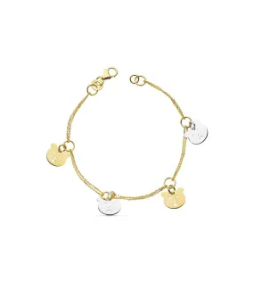 Bracelet Or bicolore 18k Teddy