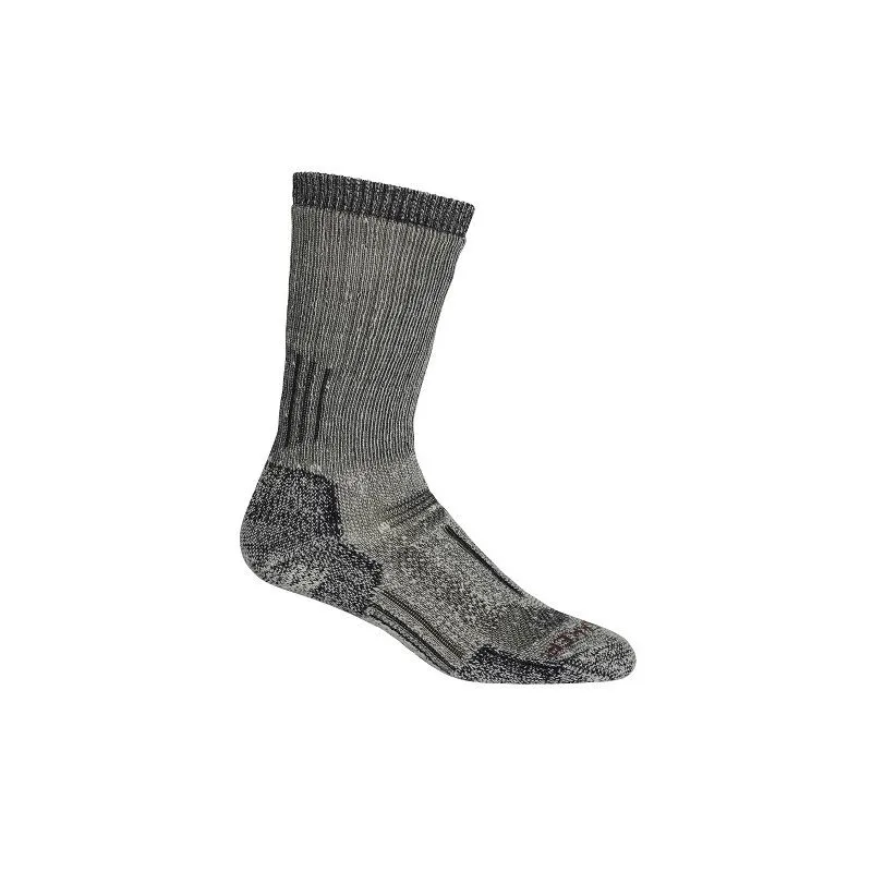 Calcetines de senderismo para mujer Icebreaker Mountaineer Mid Calf (Jet Heather/espresso)