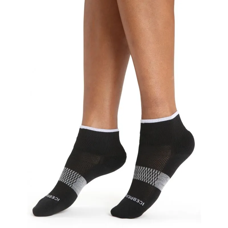 Calcetines Icebreaker Multisport Ultra Light Mini (Negro/Nieve) Mujer