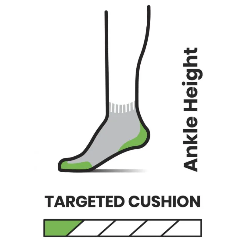 Calcetines para correr Smartwool Run Targeted cushion Ankl (Negro)