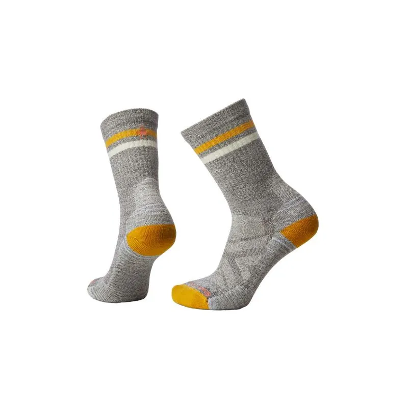 Calcetines Smartwool Light Cushion Tube Stripe Crew (Topo/Natural) Mujer