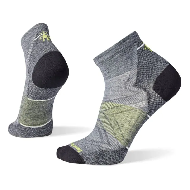 Calcetines Smartwool Run Zero Cushion Ankle (Gris Medio)