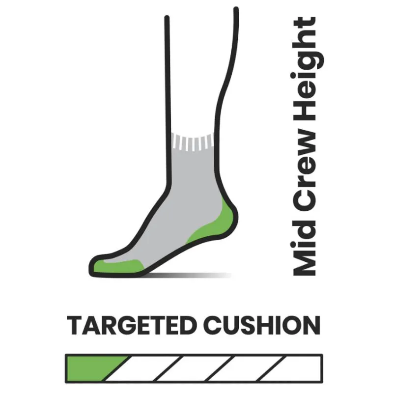 Calcetines Smartwool Targeted Cushion Mid Crew (Picante) Mujer