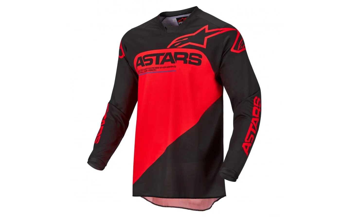 Camiseta Alpinestars Racer Supermatic Negro Rojo |3761522-1303|