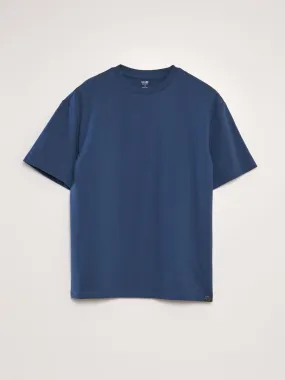 Camiseta de algodón lisa - AZUL