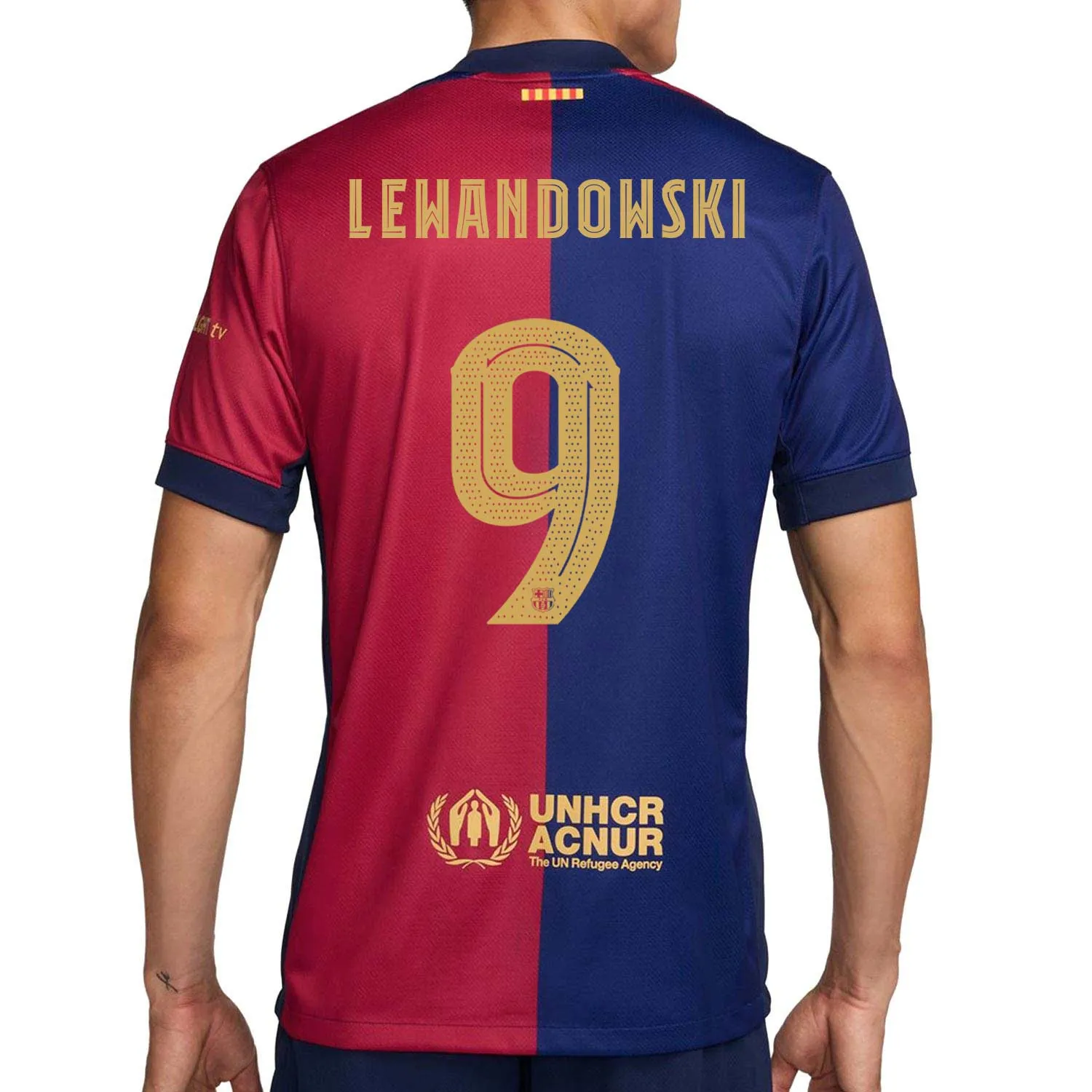 Camiseta Nike Barcelona Lewandowski 2024 2025 DF Stadium UCL