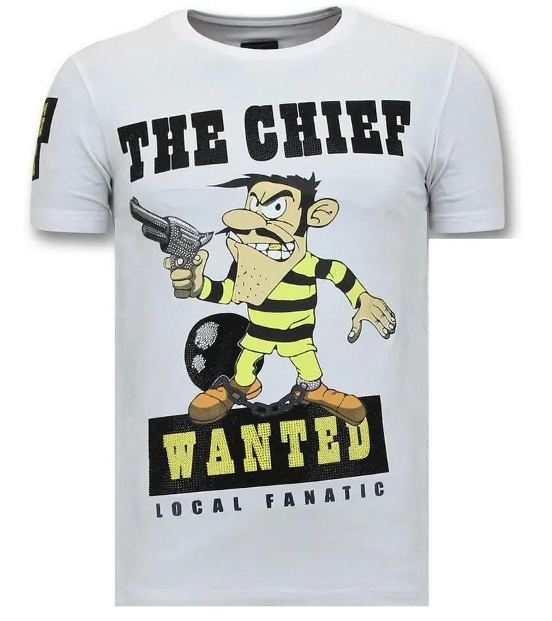 Camiseta Piedras - The Chief Wanted - Blanco