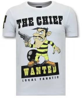 Camiseta Piedras - The Chief Wanted - Blanco