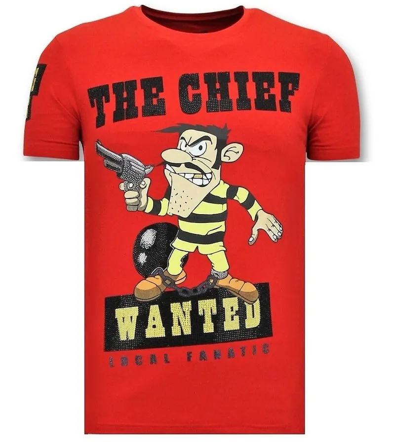 Camiseta Piedras - The Chief Wanted - Rojo