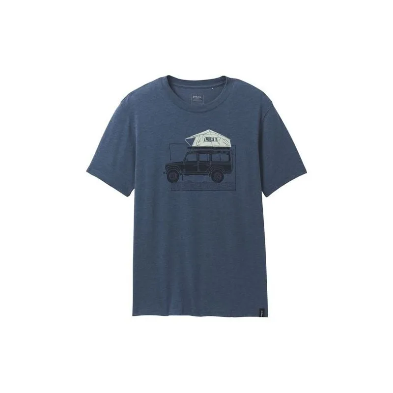 Camiseta Prana Camp Life Journeyman (Aqua Heather) hombre