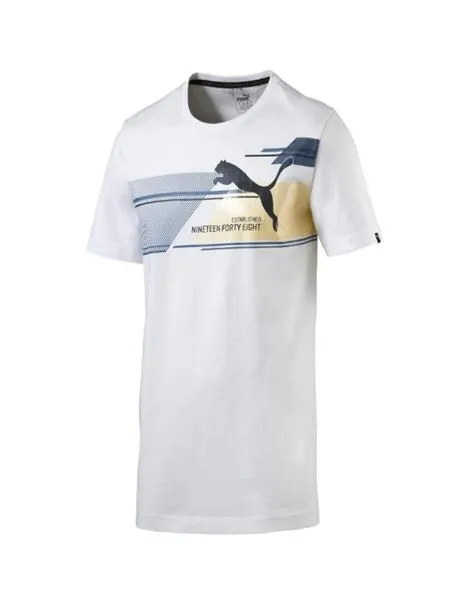 Camiseta Puma Fun Dry Bic Blanco