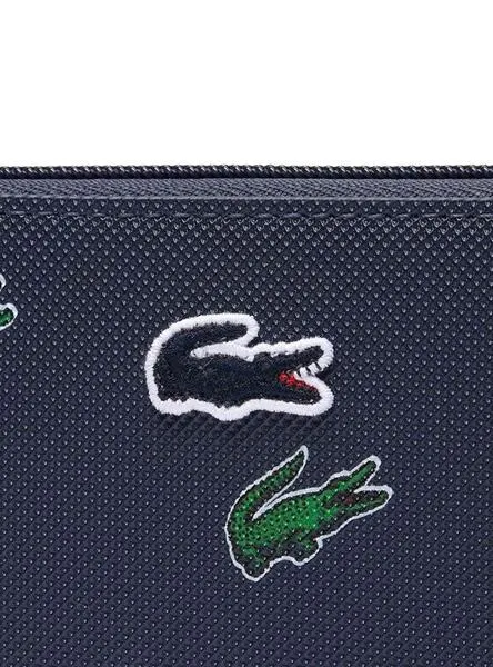 Cartera Lacoste Zip Wallet Marino para Mujer