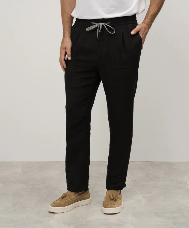 Cashmere&Whiskey Black linen pants