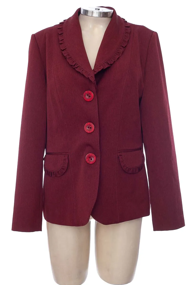 Chaqueta / Abrigo color Vinotinto - Magaly