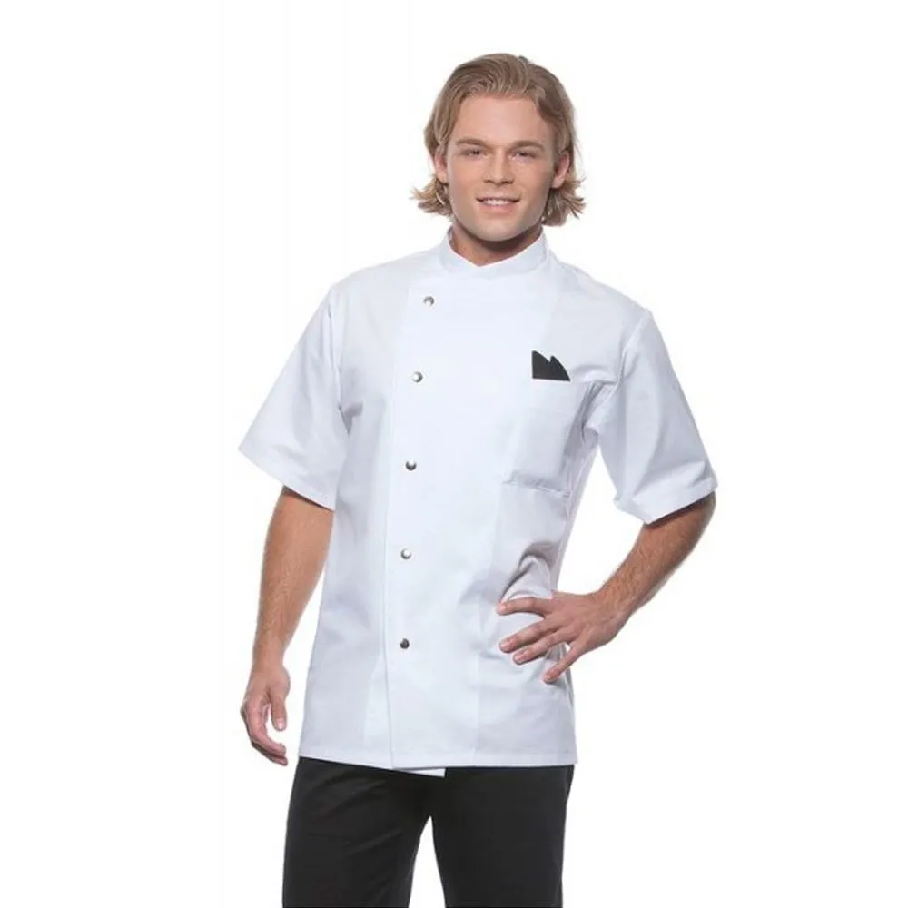 Chaqueta Chef Gustav manga corta blanco