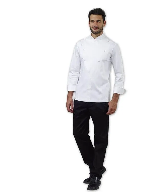 Chaqueta de cocinero blanca modelo Lanny