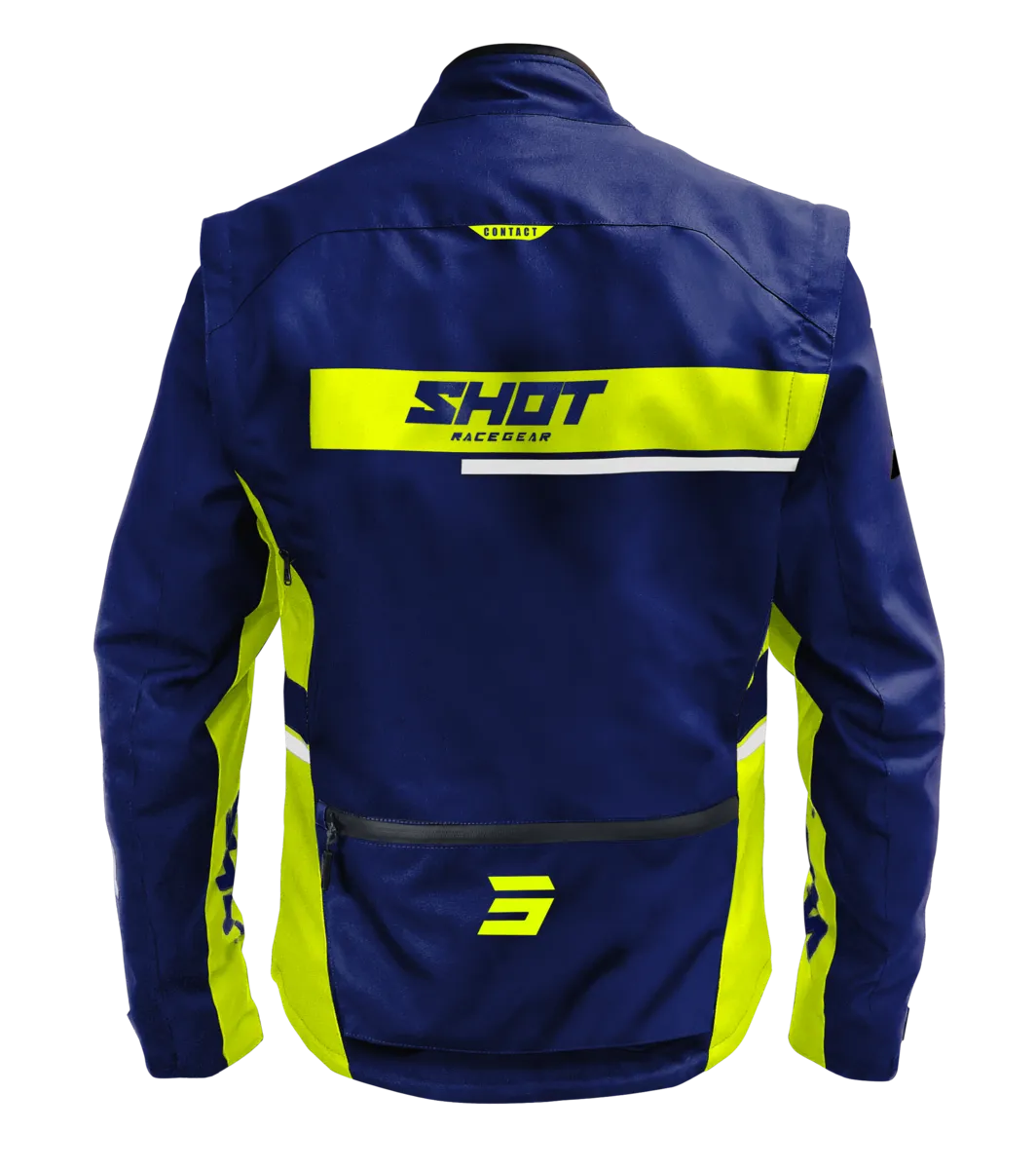 Chaqueta de Enduro Shot Contact Assault 2.0 Azul-Amarillo Neón