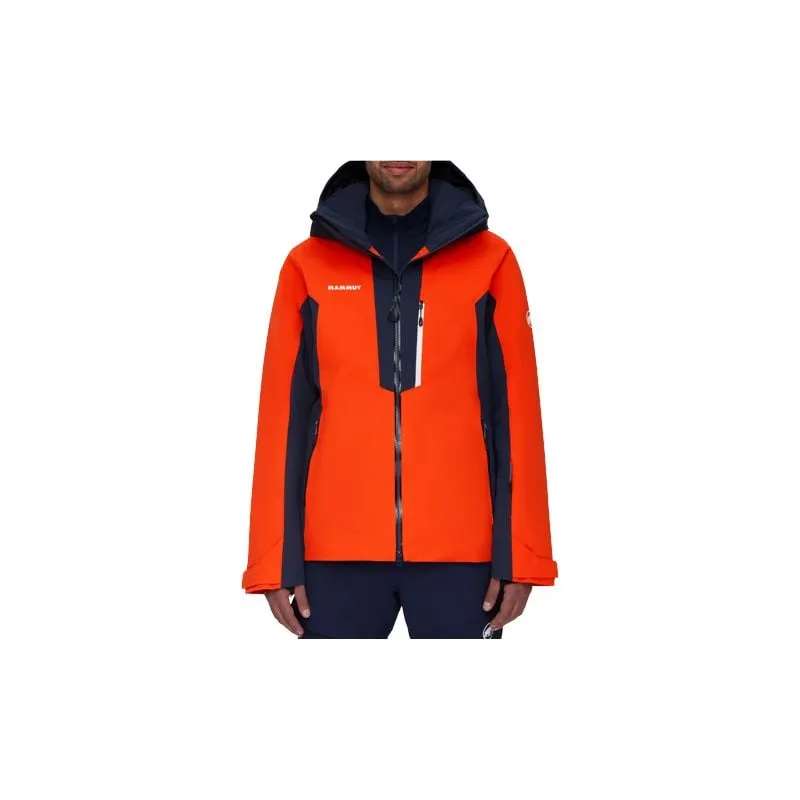 Chaqueta de esquí Mammut Stoney HS (Navy Hot Red) Hombre