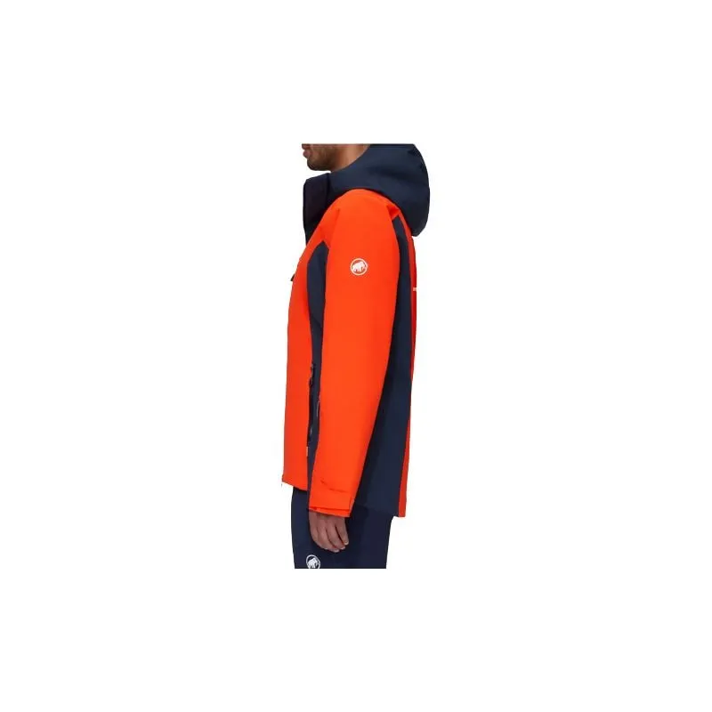 Chaqueta de esquí Mammut Stoney HS (Navy Hot Red) Hombre